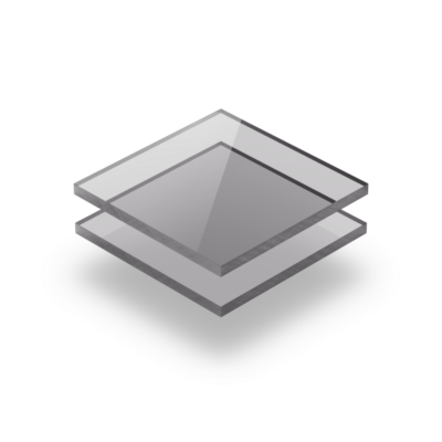 Plaque polycarbonate teinté gris